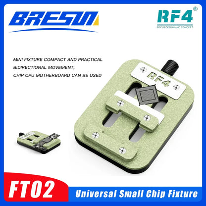 RF4 FT02 Universal PCB Holder – Precision Mainboard Fixture with Adjustable Clamp for IC Chip Repair & Soldering