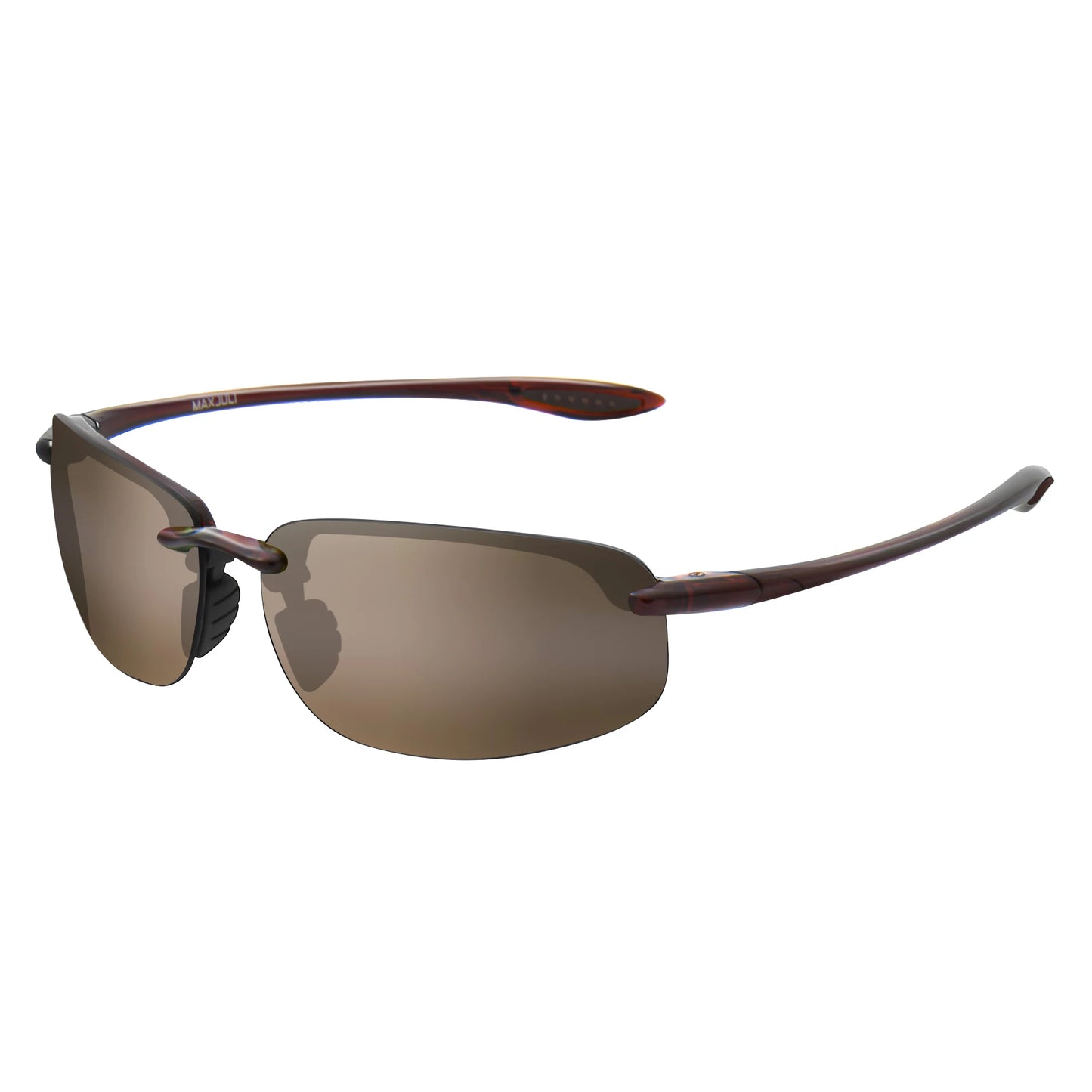 JULI Sports Sunglasses – TR90 Rimless Frame, UV400 Protection for Men & Women, Ideal for Cycling, Running, Fishing, Baseball, and Driving, Model 8001