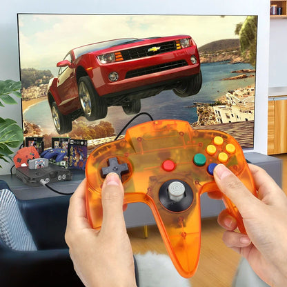 Wired Transparent N64 Gamepad Controller – Joystick for Nintendo 64 Console Accessories