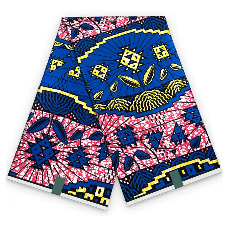 2026 African Ankara Wax Print Fabric - 100% Cotton Soft High Quality Original Real Wax Fabric for Party Dresses HH101