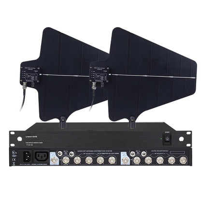 UA844 Antenna Amplifier 5 Channel Power Distributor for Wireless Microphones - Super Wideband UHF 470-952MHz