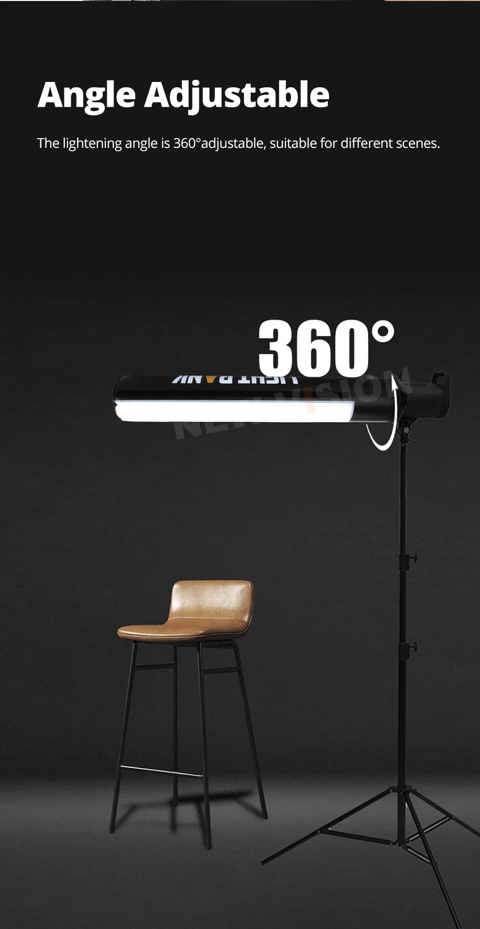 Flynoodle Air Tube Inflatable Softbox - Video Light Diffuser for Aputure, Nanlite, Godox, ZHIYUN & COLBOR