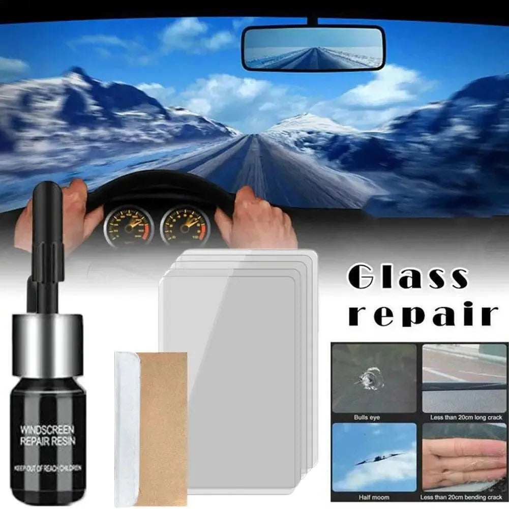 Car Windshield Glass Repair Resin Kit – 3ml Auto Windshield Crack Repair Tool for Vehicle Window Maintenance & Restoration