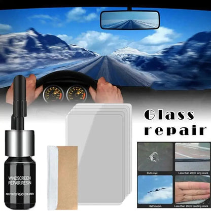 Car Windshield Glass Repair Resin Kit – 3ml Auto Windshield Crack Repair Tool for Vehicle Window Maintenance & Restoration