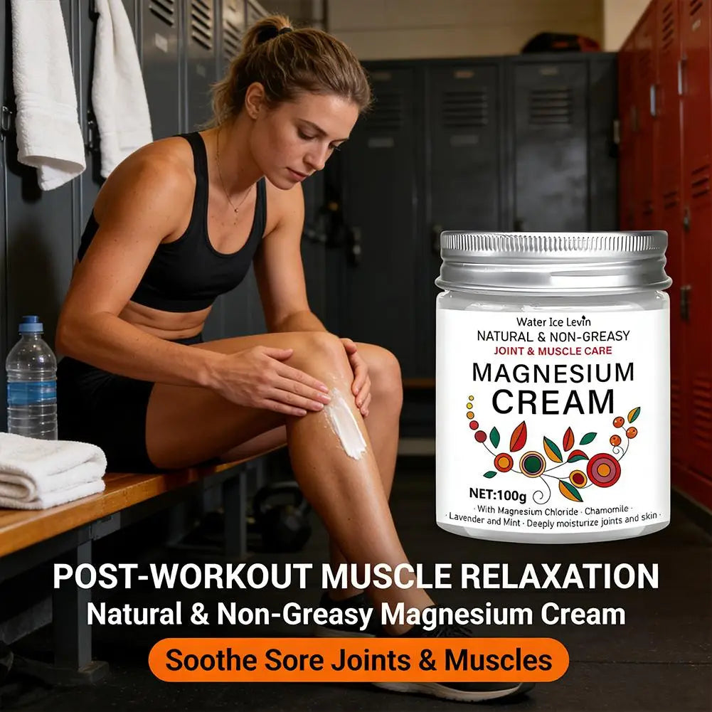 Magnesium Nerve Relief Cream - Deep Moisturizing Non-Greasy Body Butter for Knee, Joint & Muscle Comfort