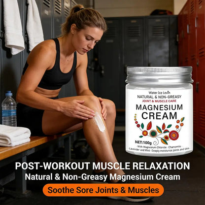 Magnesium Nerve Relief Cream - Deep Moisturizing Non-Greasy Body Butter for Knee, Joint & Muscle Comfort
