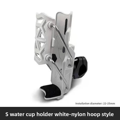 360° Adjustable Motorcycle & Bike Handlebar Cup Holder – Universal Water Bottle Cage Mount for MTB, Road Cycling & Motorbikes
