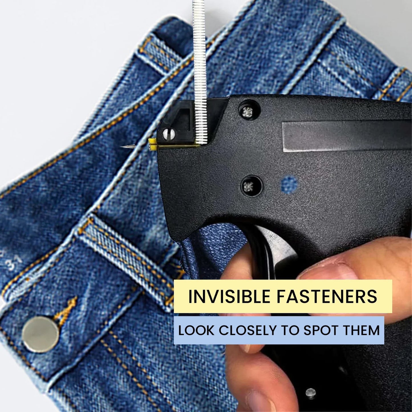 Clothing Fixer Micro Stitch Gun — Mini Fine Stitch Tagging Tool for Sewing, Quilting & Hemming