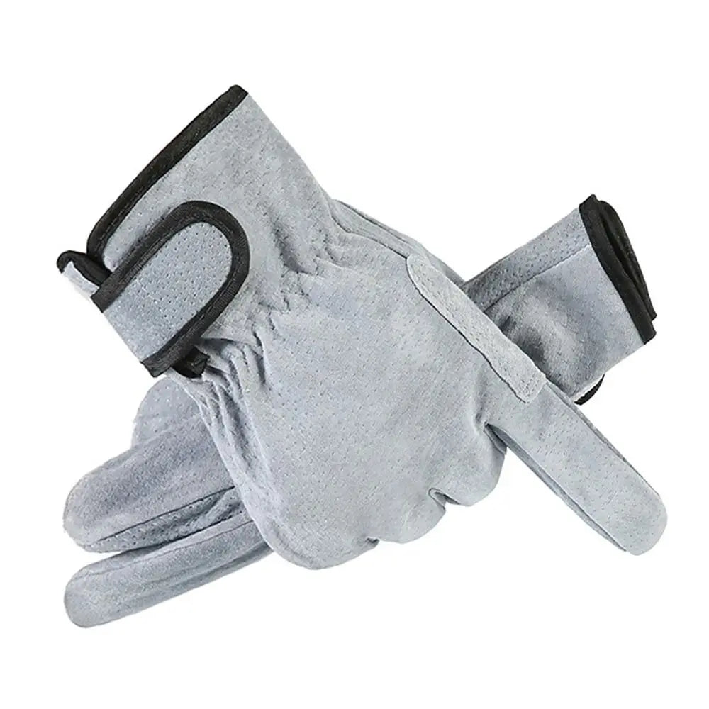 Heat Resistant Flame Retardant Leather Welding Gloves – Anti-Cut Work Gloves for Welding, Fireplace, Oven & Industrial Use