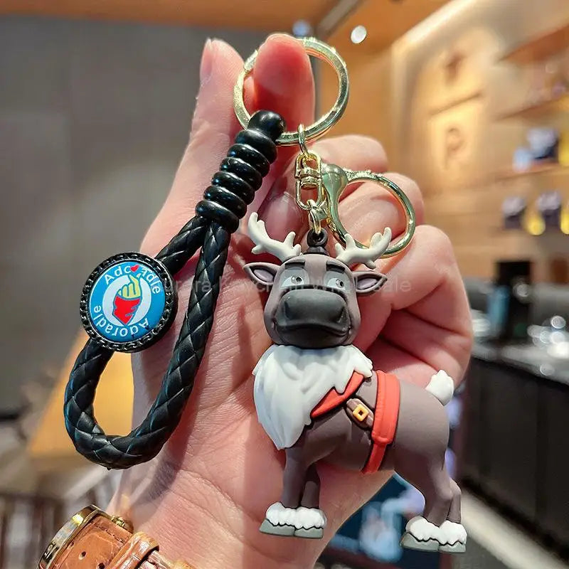 Anime Disney Cartoon Keychain – Gummed Girl, Mermaid & Princess Keyring, Cute Snow White & Alice Toy Gift