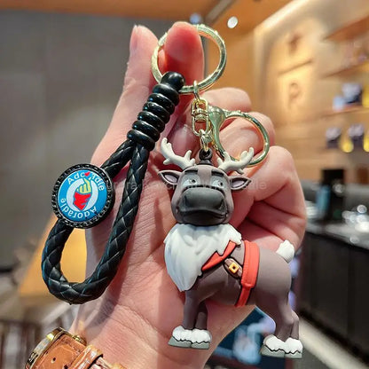 Anime Disney Cartoon Keychain – Gummed Girl, Mermaid & Princess Keyring, Cute Snow White & Alice Toy Gift