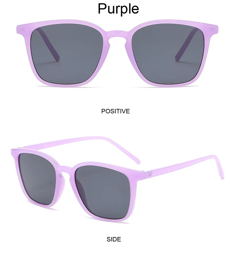 2025 Fashion Square Sunglasses — Retro Designer Cat Eye Shades for Women, Vintage Black UV Protection