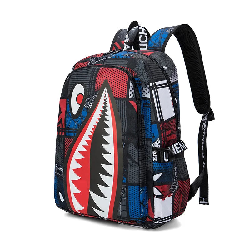 Anti-Theft Waterproof Backpack — Unisex Fabric Rucksack Travel Bag for School & Students