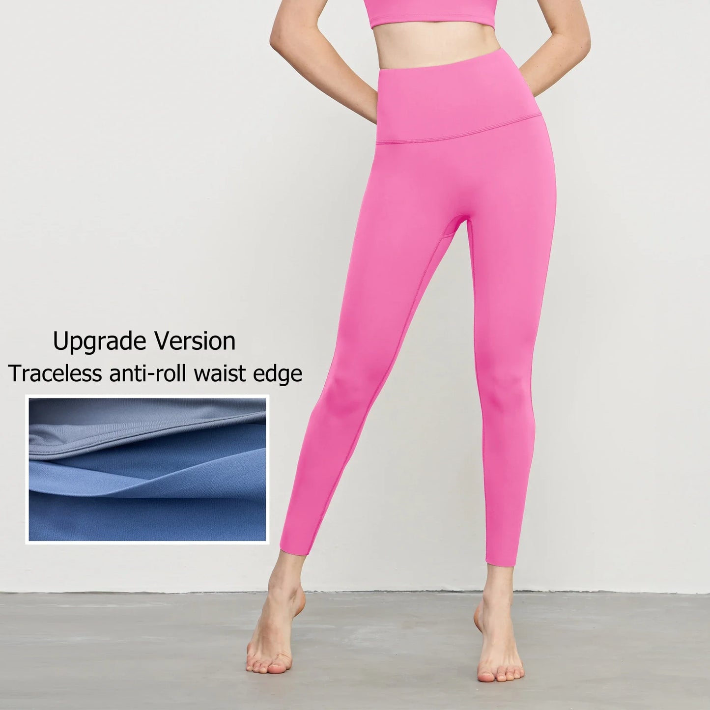 Women’s Lycra Four-Way Stretch Yoga Pants – High Waist Seamless Sports Leggings, T-Line Free Gym Fitness Wear