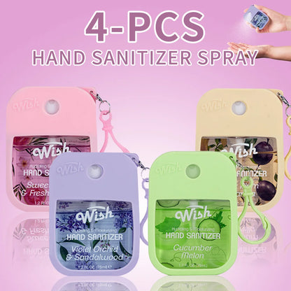 Moisturizing Hand Sanitizer Spray - Coconut, Watermelon, Cucumber & Cherry Blossom Scented Hand Cleaning Mist