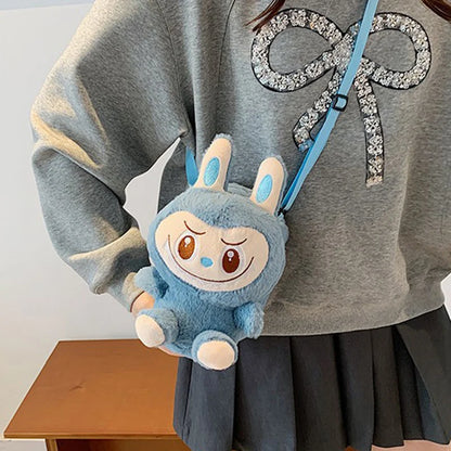 Fashion Cute Plush Doll Crossbody Bag — Multifunctional Phone Pouch & Toy, Versatile Birthday Gift for Girls
