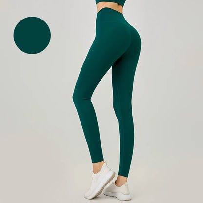Women's High Waist Seamless Leggings - Naked Feel Push Up Yoga Pants For Fitness, Running & Gym Training