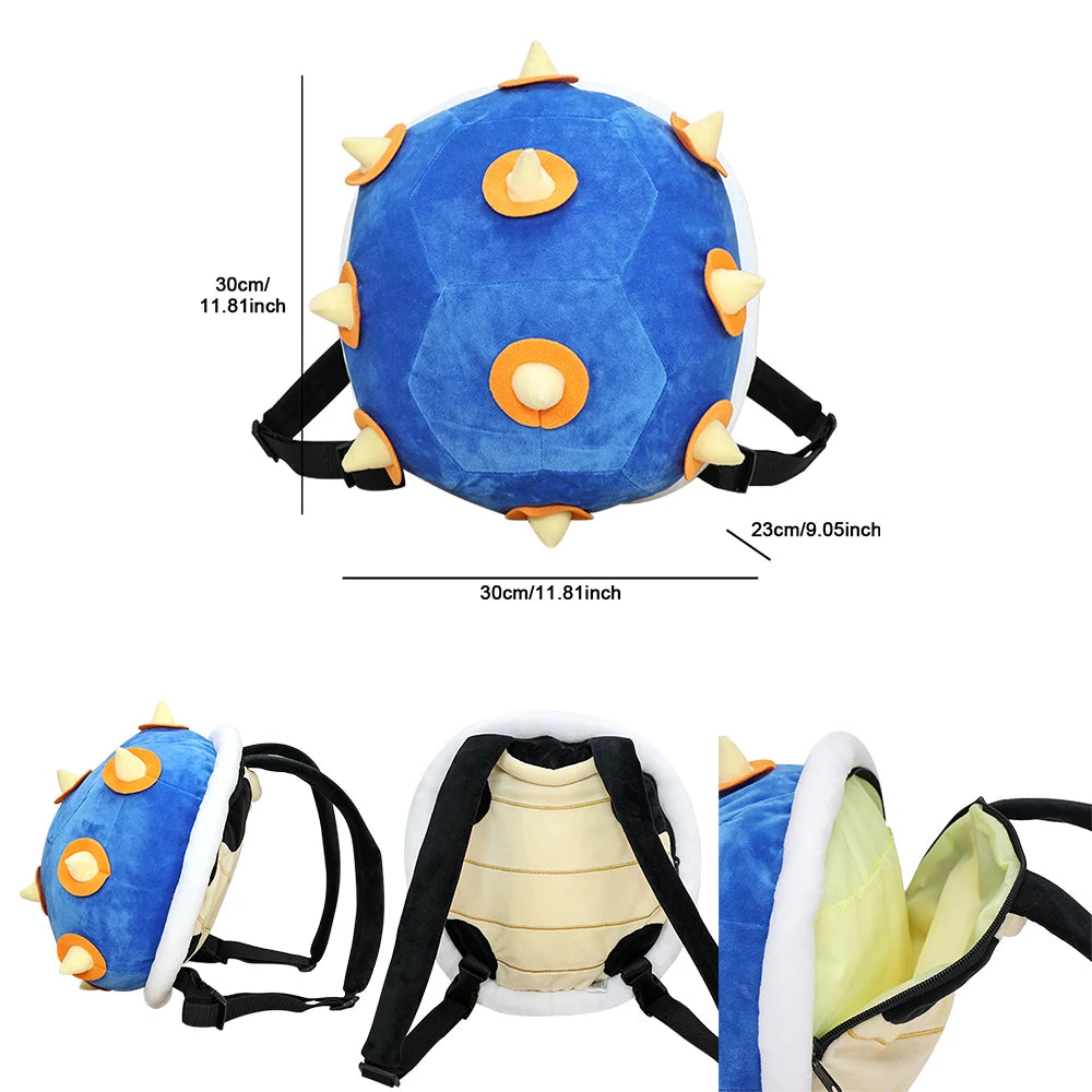 Super Mario Plush Backpack – 9 Styles Including Bowser, Yoshi & Koopa Troopa Cartoon Stuffed Toy Bag