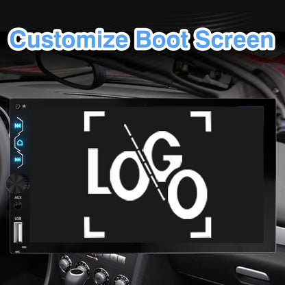 7" Wireless 2DIN Car Radio Stereo – HD Touchscreen CarPlay Android Auto Video Player with Bluetooth, FM & Rear View Camera