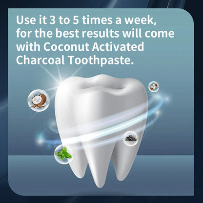 Activated Charcoal Mint Toothpaste – Natural Teeth Whitening, Plaque Removal, No Artificial Colors