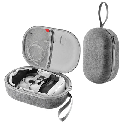 Portable Carrying Case for Meta Quest 3 - Travel-Sized VR Storage Bag with Larger Capacity, Protective EVA Material for Quest 3 Accessories