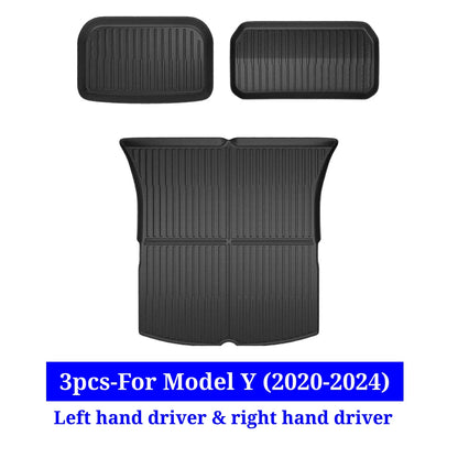 XPE All-Weather Floor Mats for Tesla Model 3/Y (2021-2024) – Waterproof Non-Slip Rubber Trunk Cargo Liner