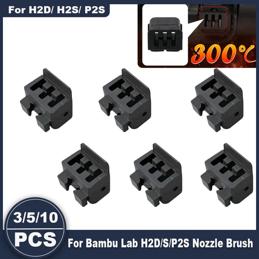 Bambu Lab Nozzle Wiper - Silicone Hotend Cleaning Brush for H2D, H2C & P2S Printers