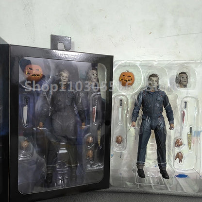 NECA Halloween II Michael Myers Action Figure – Pumpkin Kill Horror Collectible Toy