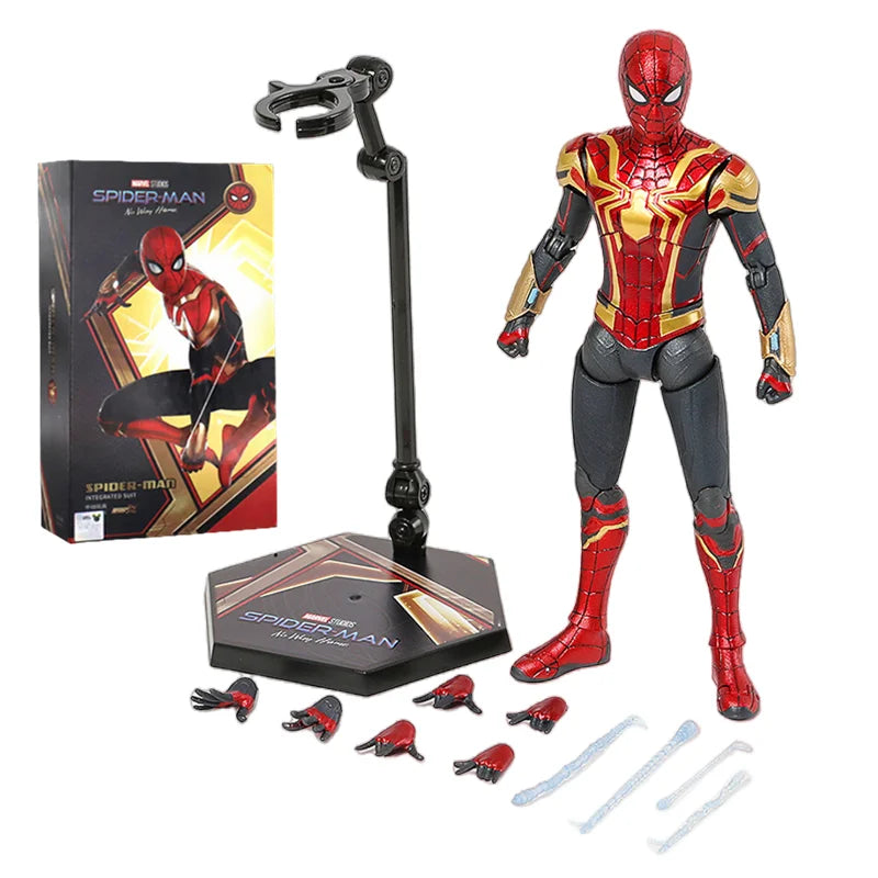 ZD Toys Spider-Man No Way Home 1/10 Action Figure – Peter Parker Gold Black Red Marvel Legends Collectible Toy
