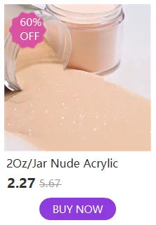 120ml EMA Polymer Acrylic Liquid & Powder - Pink Nail Builder for Dipping, Carving, Acrylic Powder, and Nail Tip Extensions