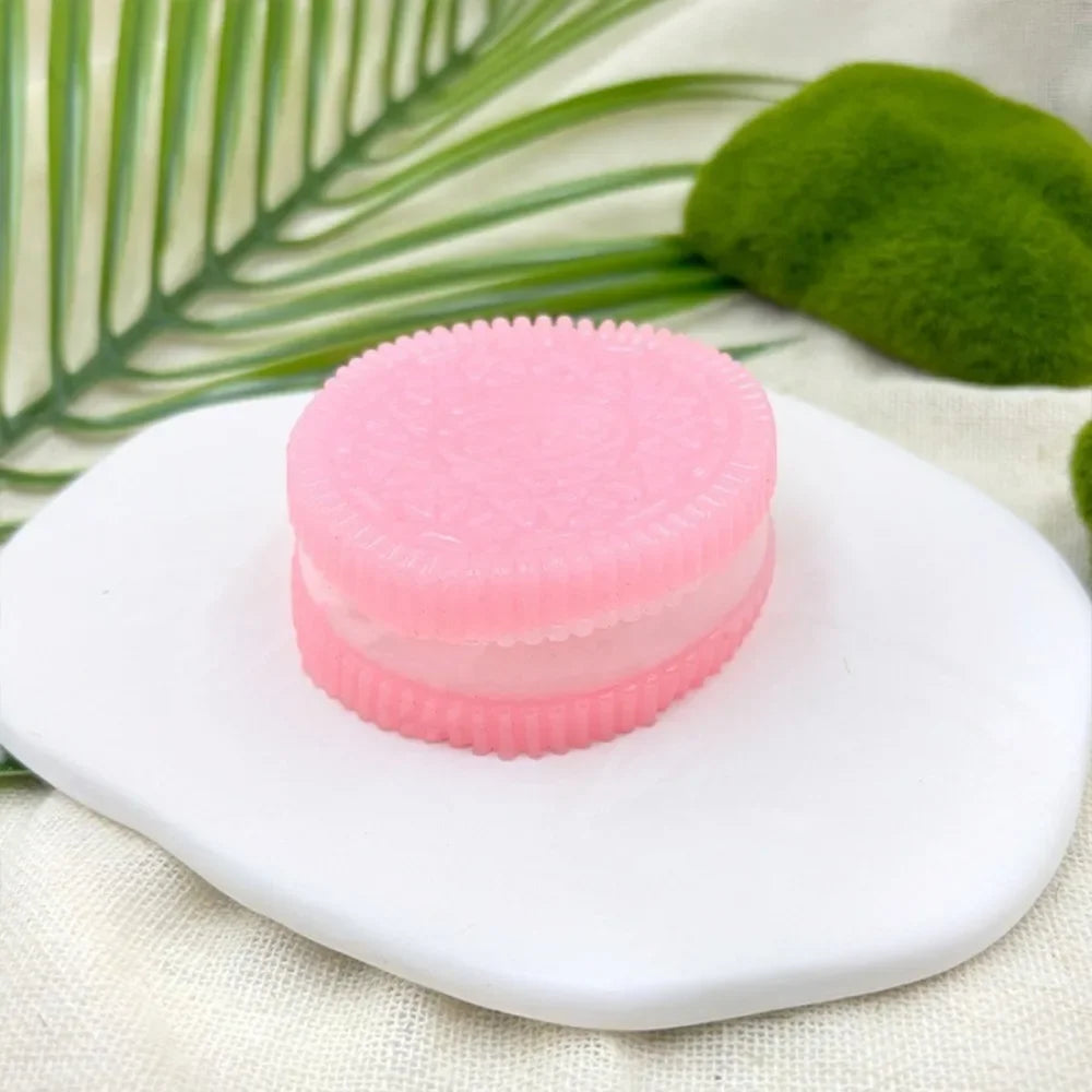 Soft Taba Squishy Handmade Cookie Fidget Toy – Sensory Stress Relief Squishy for Kids & Adults, Anxiety Relaxation Squeeze Toy Holiday Gift