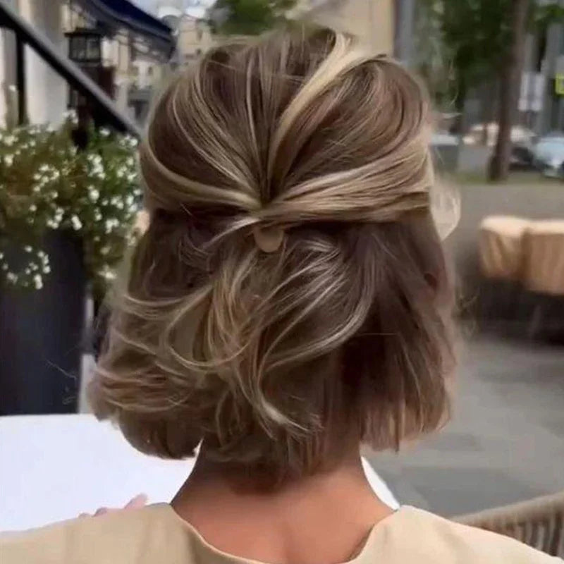 U-Shaped Wavy Hair Clip: Round-Headed Hair Fork for French Fashion - Medium DIY Hairstyle Tool for Women's Curly Hair, Simple and Stylish