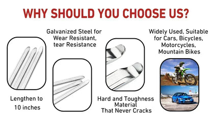 Car Tire Wrench & Rim Opener Tool – Steel Tire Iron Lever for Car, Motorcycle & Bicycle Repair