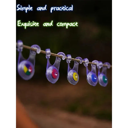 10-Group LED Atmosphere Rope Lights - Waterproof Outdoor Tent, Camping & Party Decoration Lamps