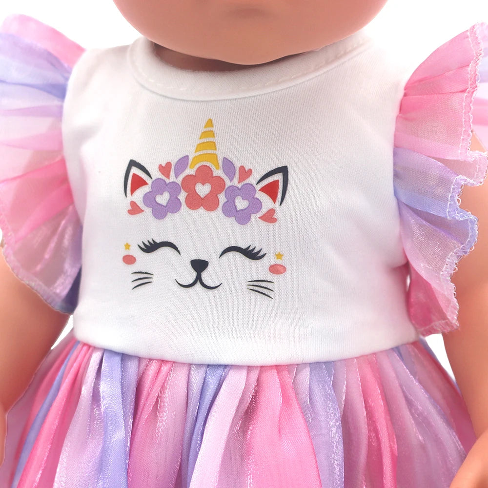 Baby Born Doll Clothes Set – Cute Jumpers, Rompers & Shoes for 13-18 Inch Newborn Dolls, Festival & Birthday Gift