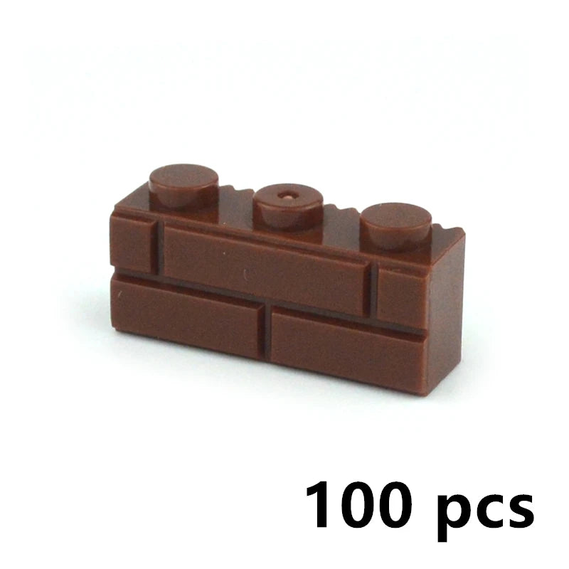 DIY Building Block Wall Figures Bricks - 1x2, 1x3 & 1x4 Small Construction Bricks for Creative Building & Educational Play