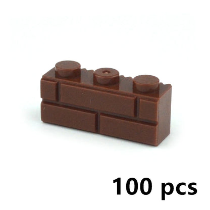DIY Building Block Wall Figures Bricks - 1x2, 1x3 & 1x4 Small Construction Bricks for Creative Building & Educational Play