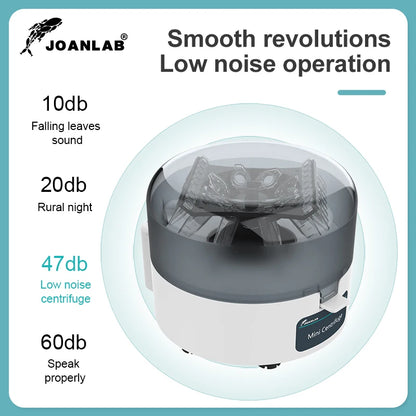 JOANLAB Mini Centrifuge Machine – PCR Plasma Lab Microcentrifuge 4000/7000rpm for 0.2/1.5/2ml Tubes