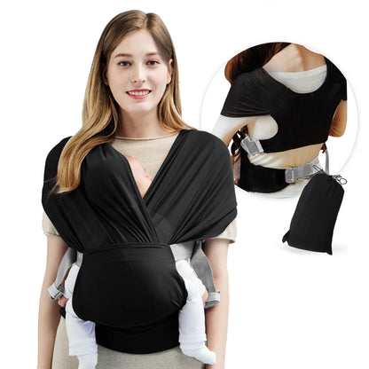 Stretchy Baby Wrap Carrier - Soft Infant Sling for Newborns & Toddlers Up to 41 lbs