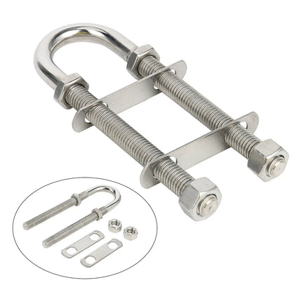 5" Stainless Steel Marine Boat U-Bolt – Stern & Bow Eye Tie Down Accessory