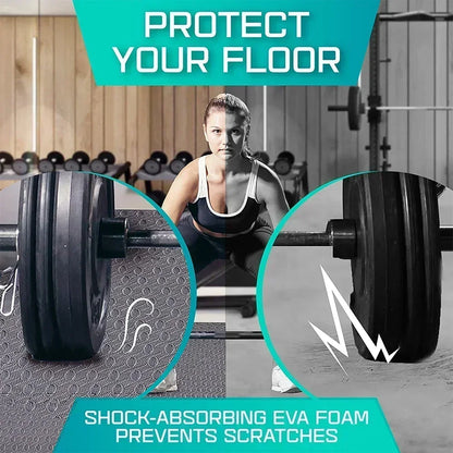4-20PCS EVA Puzzle Fitness Mat – Interlocking Foam Floor Tiles, Non-Slip Home Gym & Kids Play Mat