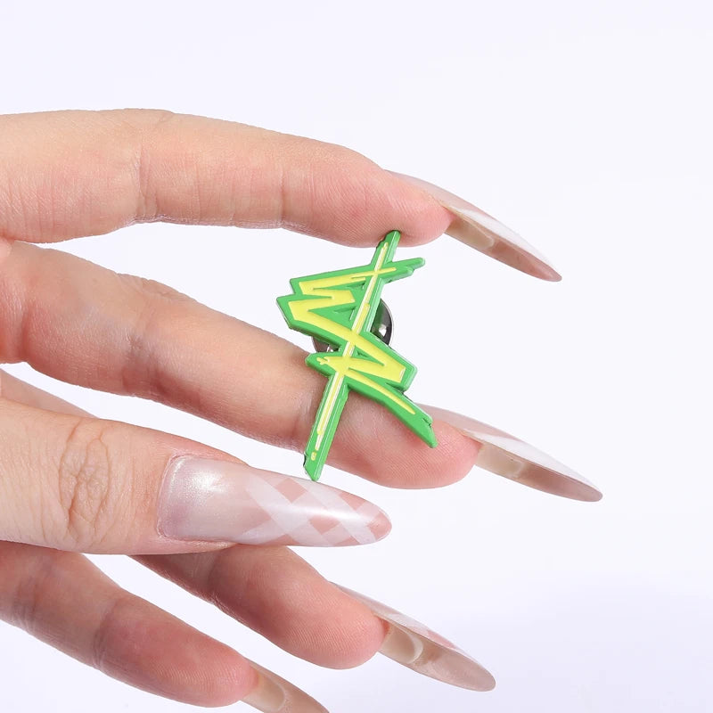 Edgerunners Logo Enamel Brooch - Punk Anime Cosplay Lapel Pin Badge