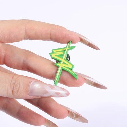 Edgerunners Logo Enamel Brooch - Punk Anime Cosplay Lapel Pin Badge