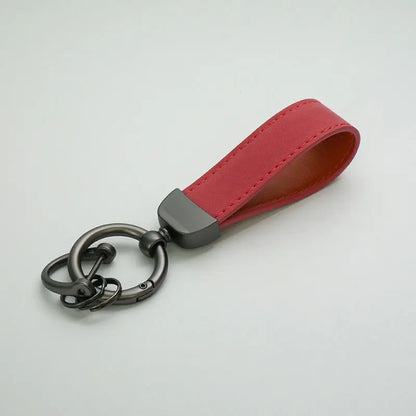 PU Leather Keychain – Car Key Ring Strap for Women & Men, Waist Wallet Holder, Business & Party Gift