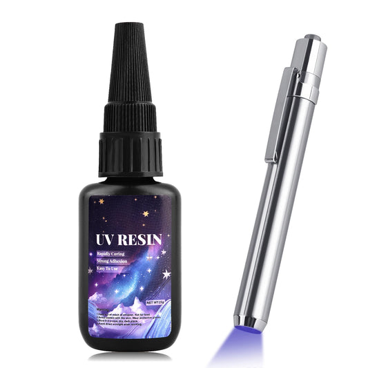UV Bonding & Welding Glue Kit - Quick-Drying Super Bonding UV Glue for Glass, Metal, Wood DIY Craft & Decor