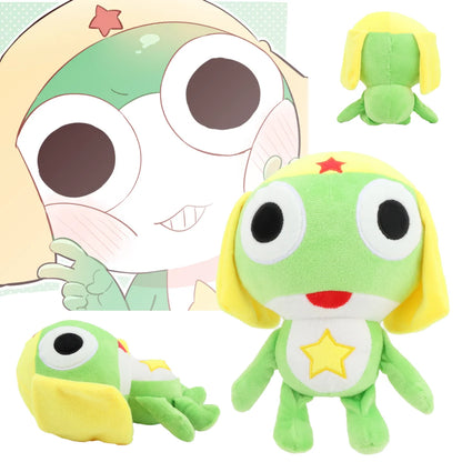 20cm Kawaii Keroro Gunsou Plush Toy — Cute Anime Stuffed Doll for Room Decor & Kids Christmas Birthday Gift