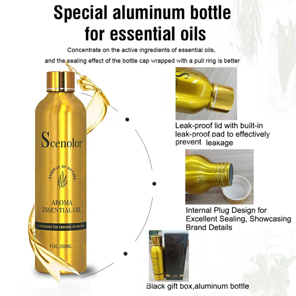 300ml CHXNEL COCQ Aromatherapy Oil Diffuser – Romantic Essential Oil Air Purifier for Home & Car, Perfume Scent Oasis