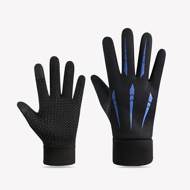 Winter Touchscreen Gloves - Unisex Fleece-Lined Full Finger Gloves for Cycling Running and Outdoor Sports