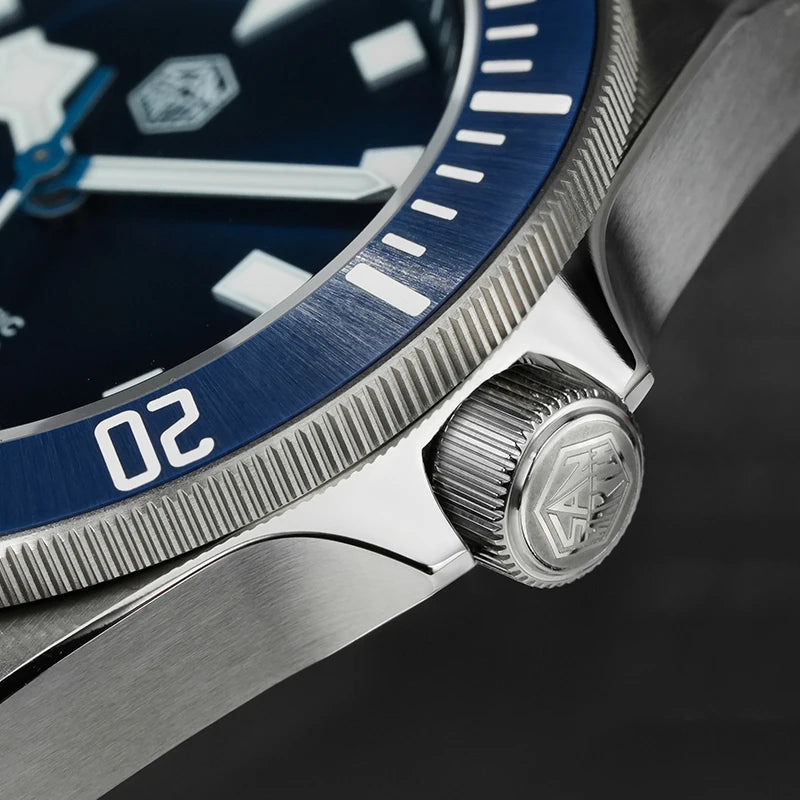 San Martin SN0121T Titanium Diving Watch – NH35 Automatic Movement, Grade 2 Titanium, 120-Click Bezel, 300M Waterproof Wristwatch