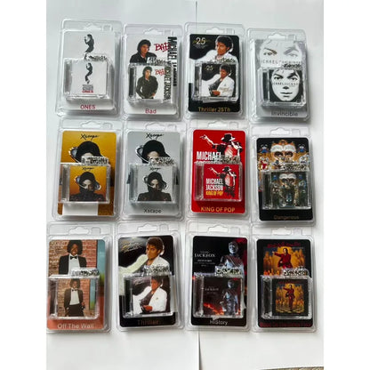 Michael Jackson Mini CD Album Keychain - NFC Acrylic Charm with High-Definition Design & Gift Packaging